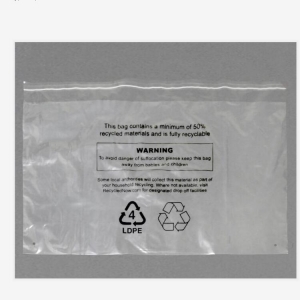 Recycled plastic bag
